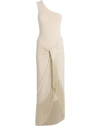 ‎Taller Marmo - Pareo-Detail One-Shoulder Swimsuit - Lyst