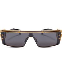 BALMAIN EYEWEAR - Rectangular-frame Wonder Boy Sunglasses - Lyst