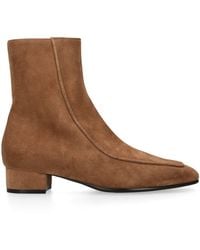 Herbert Levine - Suede Shadow Ban Ankle Boots 30 - Lyst