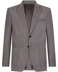 Tom Ford - Suede Single-Breasted Blazer - Lyst