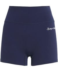 Sporty & Rich - Logo Serif Biker Shorts - Lyst