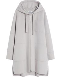 Max Mara - Virgin Wool Hooded Coat - Lyst