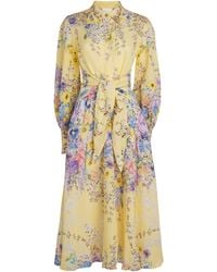 CAMILLA - Linen Darling Buds Shirt Dress - Lyst