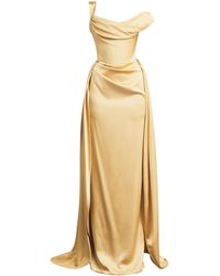 Vivienne Westwood - Satin One-Shoulder Nova Grace Gown - Lyst
