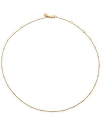 Monica Vinader - Vermeil Beaded Chain Necklace - Lyst