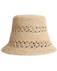 Zimmermann - Raffia Woven Bucket Hat - Lyst