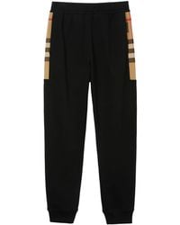Burberry - Stephan Check-Pattern Track Pants - Lyst