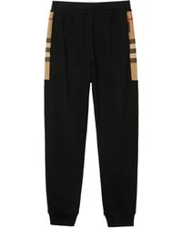 Burberry - Stephan Check-Pattern Track Pants - Lyst