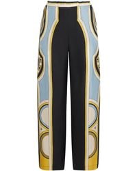 La DoubleJ - Silk Club Wide-Leg Trousers - Lyst