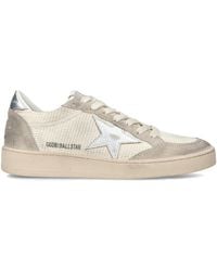 Golden Goose - Fabric And Suede Ball Star Sneakers - Lyst