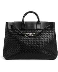 Bottega Veneta - Leather Andiamo Voyager Cross-Body Bag - Lyst