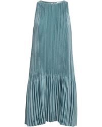 JOSEPH - Satin Pleated Rida Midi Dress - Lyst