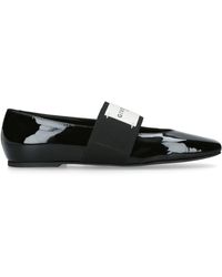 Givenchy - Leather Squared Toe Ballet Flats - Lyst