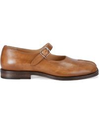 Maison Margiela - Sun-Bleached Leather Tabi Mary Jane Shoes - Lyst