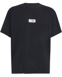 MM6 by Maison Martin Margiela - Cotton Numeric Tab T-Shirt - Lyst