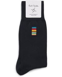 Paul Smith - Embroidered Signature Stripe Socks - Lyst