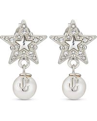 Jimmy Choo - Crystal Star Earrings - Lyst