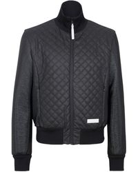 Balmain - Quilted Main Lab Bomber Jacket - Lyst