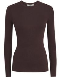 Maje - Wool-Silk Crew-Neck Sweater - Lyst