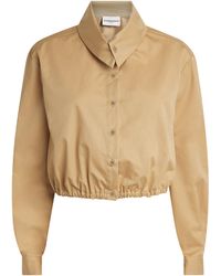 Claudie Pierlot - Cotton Cropped Shirt - Lyst
