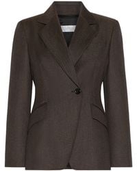 Max Mara - Wool Diagonal-Front Blazer - Lyst