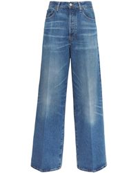 FRAME - The Collegiate Wide-Leg Jeans - Lyst