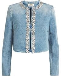 Zimmermann - Crush Crystal-Embellished Jacket - Lyst