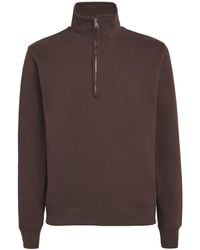 Sandro - Cotton Half-Zip Sweater - Lyst