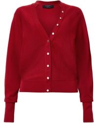 AllSaints - Wool Honor V-Neck Cardigan - Lyst