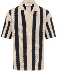 Orlebar Brown - Crochet Striped Thomas Shirt - Lyst