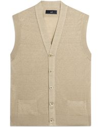 dunhill - Linen-Cashmere Sweater Vest - Lyst