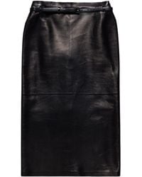 Tom Ford - Lambskin Midi Pencil Skirt - Lyst