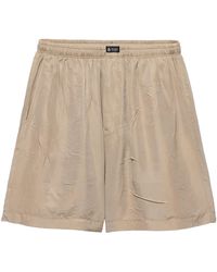 Prada - Silk Bermuda Shorts - Lyst