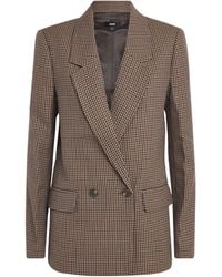 PAIGE - Wool-Blend Houndstooth Quentin Blazer - Lyst