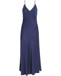 Bocan - Satin Lace-Trim Sonya Slip Dress - Lyst