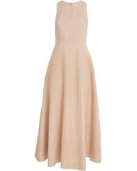 Eleventy - Linen Midi Dress - Lyst