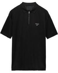 Prada - Re-Nylon Logo Polo Shirt - Lyst