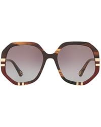 Chloé - Ch0105S Rectangle Sunglasses - Lyst