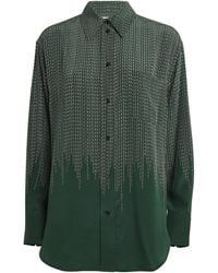 Victoria Beckham - Silk Chain Print Pyjama Shirt - Lyst