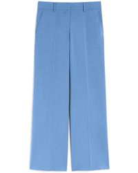 Weekend by Maxmara - Wool Wide-Leg Trousers - Lyst