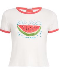Mother - Cotton The Itty Bitty Ringer T-Shirt - Lyst
