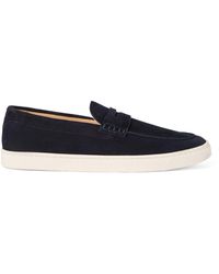 Brunello Cucinelli - Suede Hybrid Loafers - Lyst