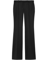 McQueen - Wool Bootcut Trousers - Lyst