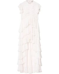 AllSaints - Ruffled High-Low Shaela Maxi Dress - Lyst