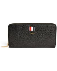 Thom Browne - Leather Continental Zip Wallet - Lyst