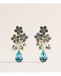 Jennifer Behr - Plated Bouquet Bluebell Drop Earrings - Lyst