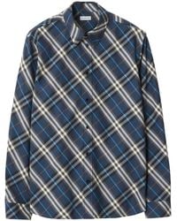 Burberry - Relaxed Fit Check Cotton Shirt - Lyst