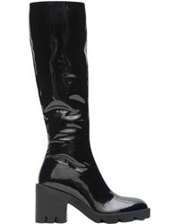 Burberry - Leather Stride Boots - Lyst