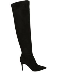 Gianvito Rossi - Suede Jules Over-the-knee Boots 85 - Lyst
