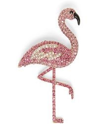 Weekend by Maxmara - Embellished Flamingo Brooch - Lyst